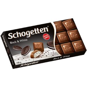 Schogetten Black & White Chocolate Bar Candy Original German Chocolate 100g/3.52oz Brand: Schogetten