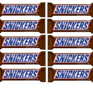 Snickers Chocolate Candy Bars full-size Pack of 8 BAY AREA MARKETPLACE