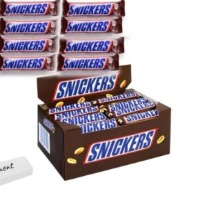 Snickers Milk Chocolate Candy Bars Bulk 40 Size, 48 Count by Peace Merchandise