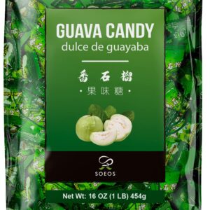 Soeos Guava Candy - Classic Chinese Hard Candy, 16 oz, Tropical Flavor, Loved by All Ages
