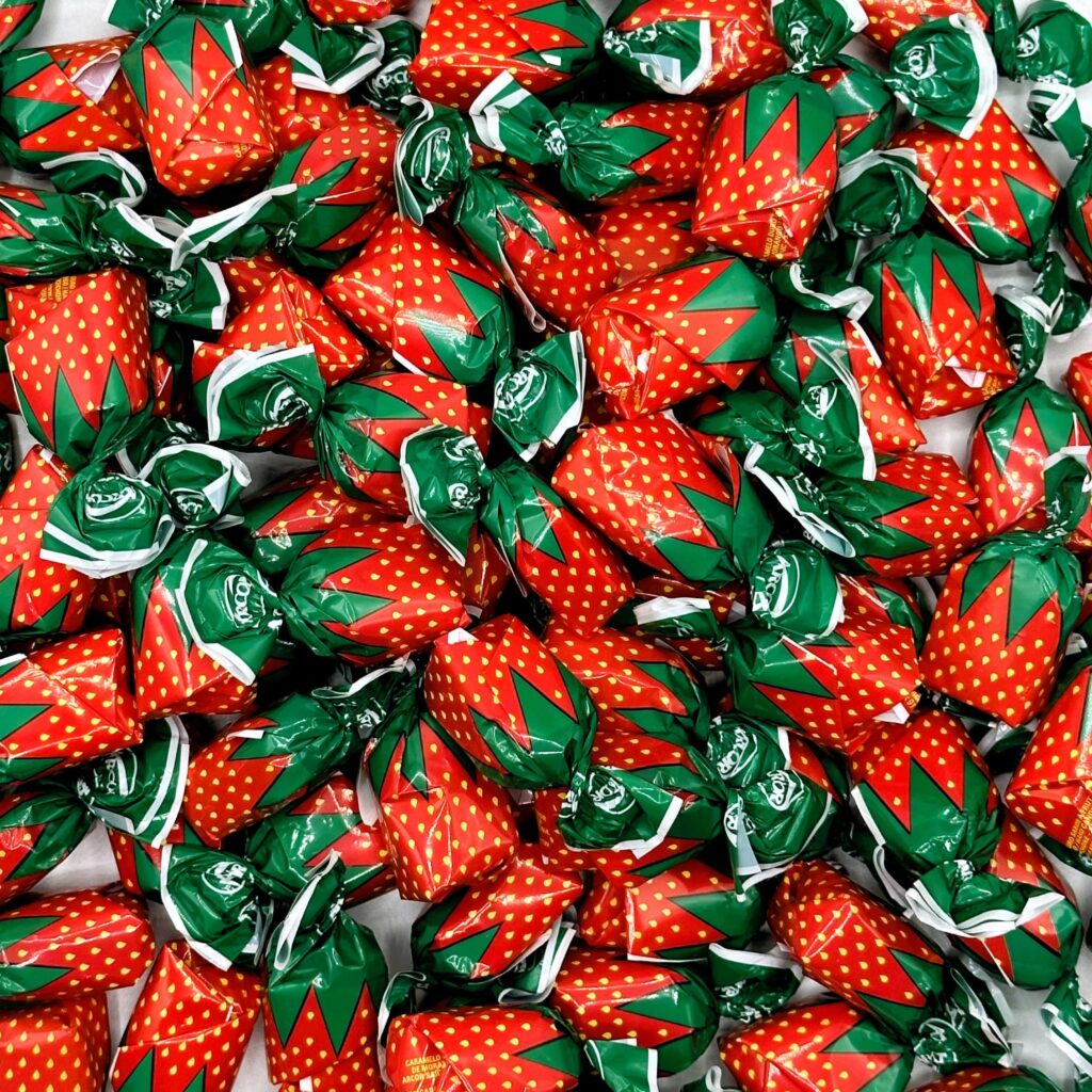 Strawberry Filled Hard Candy – Individually Wrapped Strawberry Bon Bons ...