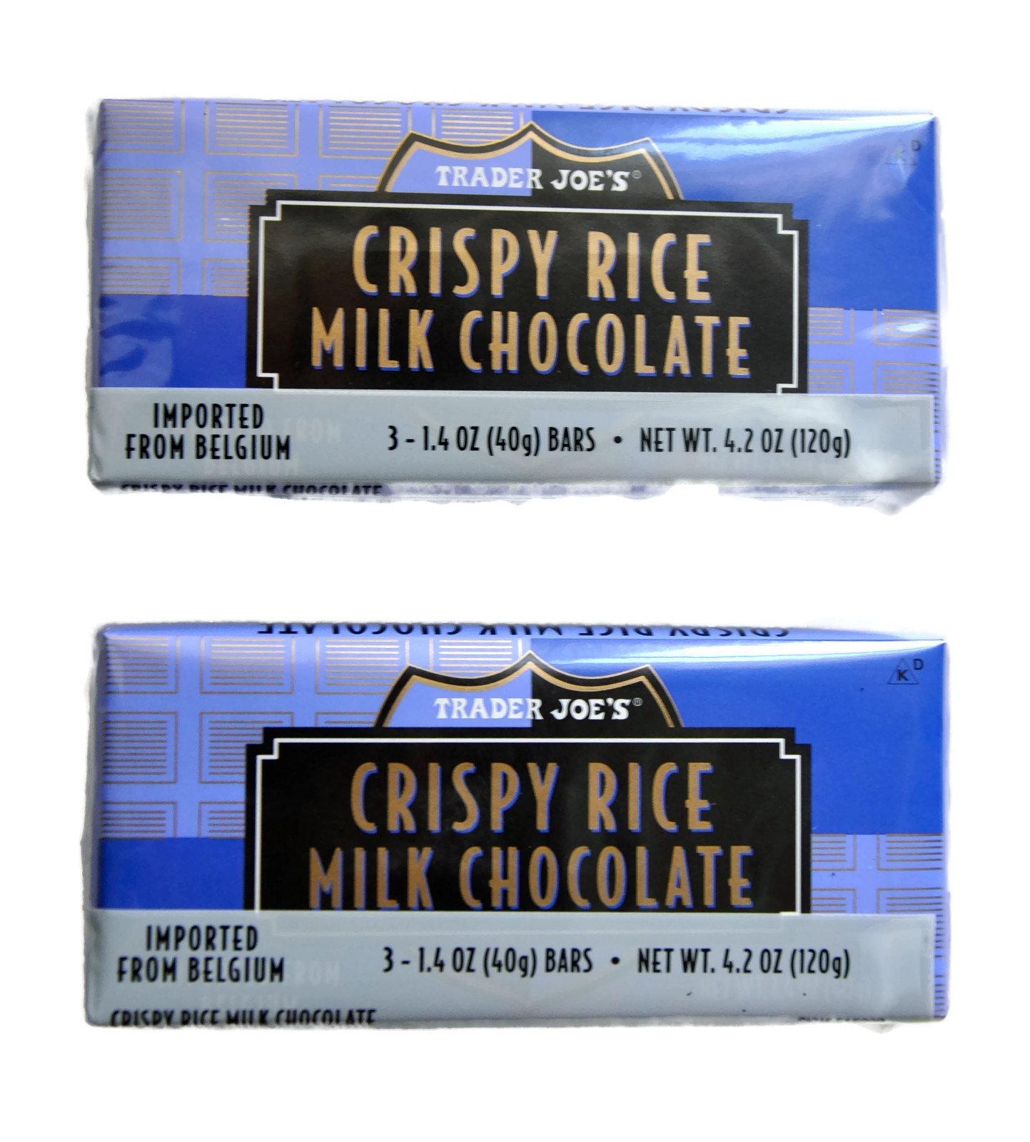 ‘Trader Joe’s 31 Cacao Belgian Crispy Rice Milk Chocolate Bars, 1.4 oz