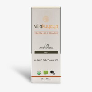 Villakuyaya Organic Dark Chocolate SINGLE ORIGIN-ESMERALDAS 95% PURE Villakuyaya Premium Organic Dark Chocolate | Ecuador | Arriba Nacional | Vegan | Kosher | Fair Trade