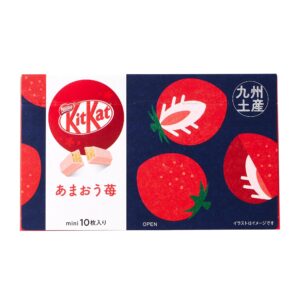 Wafer Mini Kit Kat Strawberry Chocolate Bars, Individually Wrapped Bulk, 10 Bars in 1 Box