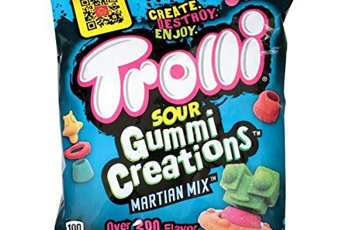 Trolli Sour Gummi Creations Martian Mix 4.25 oz 2 Pack Gummy Candy Sour Alien-Themed Shapes